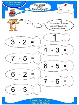 Çocuklar İçin toplam işlemi yaprak testleri 